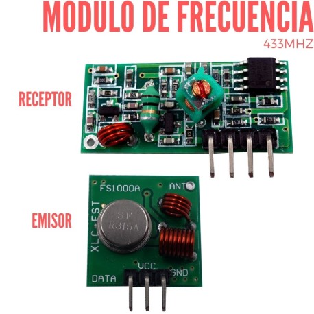 Modulo Radiofrecuencia 433Mhz (Pareja)