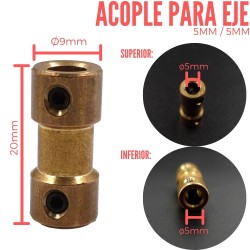 Acople Rigido 5X5MM