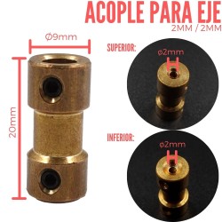 Acople Rigido 2X2MM