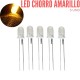 Led Chorro 5mm Amarillo (5 Pcs)