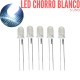 Led Chorro 5mm Blanco (5 Pcs)