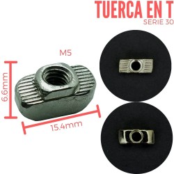 Tuerca en T M5 (Serie 30)