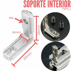 Soporte Interior Tipo L