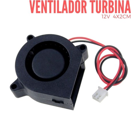 Ventilador Turbina 12V 4x2cm