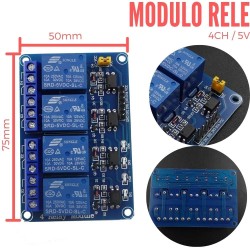 Tarjeta Rele Optoacoplada x 4 Salidas