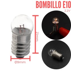 Bombillo 2.2V con Rosca (E10)