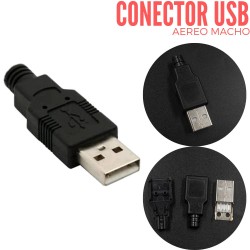 Conector Aéreo USB Macho