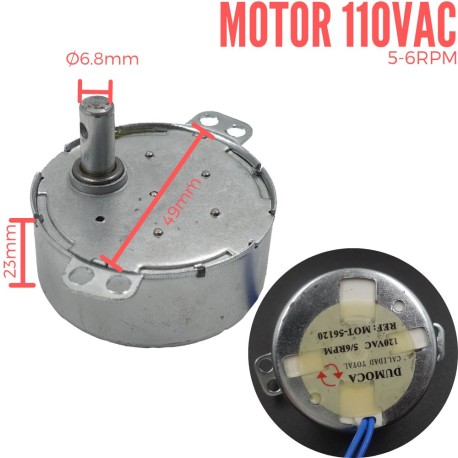 Motor AC 110V 5-6RPM