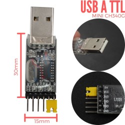 Conversor USB a Serial TTL Mini (CH340G)