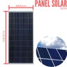 Panel Solar de Intemperie 150W