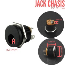 Jack DC para Chasis 5X2.1MM