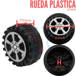 Rueda Plástica 42mm