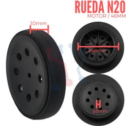 Rueda Para Micro Motorreductor 46mm