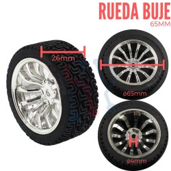 Rueda de Lujo en Goma de 65mm