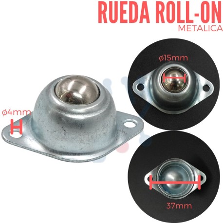 Rueda Metalica Tipo Roll-On