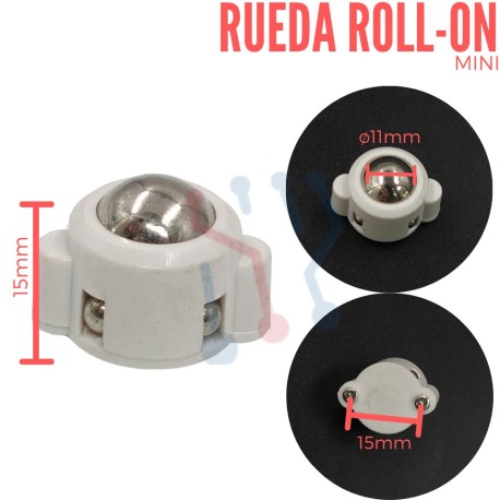 Rueda Mini Tipo Roll-On