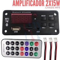 Amplificador Reproductor MP3 2X15W