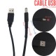 Cable USB a Plug DC 2.1mm (150cm)