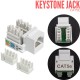 Jack Modular RJ45 CAT5E Blanco