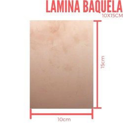 Lamina Cobrizada en Baquela 10X15