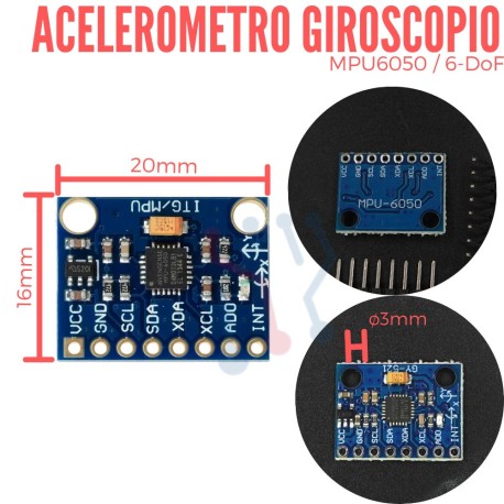 Acelerometro y Giroscopio (MPU-6050)