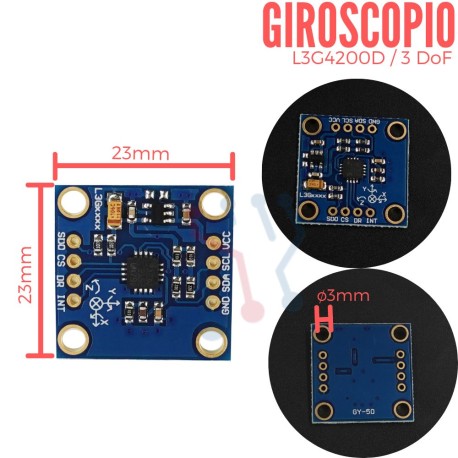 Giroscopio de Tres Ejes (L3G4200D)